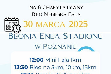 Zapisz się na Charytatywny Bieg Niebieska Fala