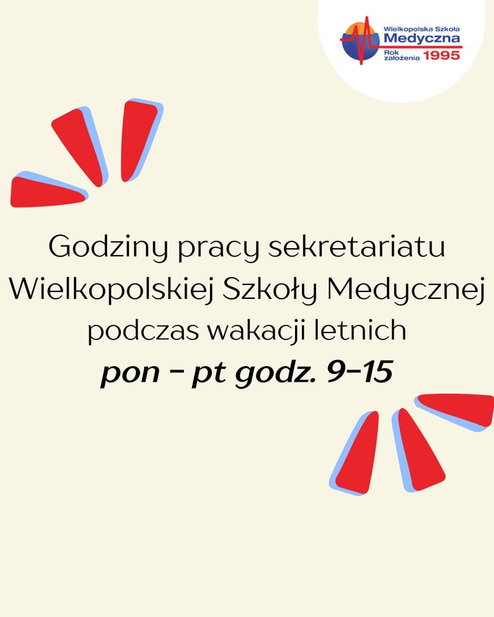 Godziny pracy sekretariatu w czasie wakacji