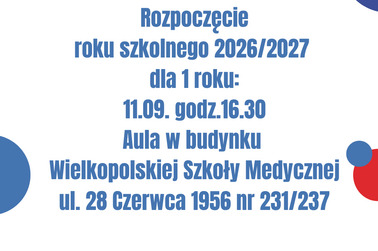 Rozpoczęcie roku szkolnego 2026/2027